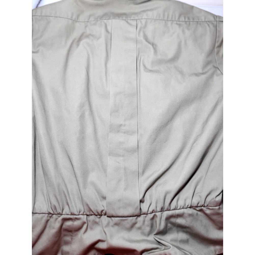 VTG Adele Simpson Khaki Long Sleeve‎ Midi Dress Size 6 Military Wartime Look - Picture 13 of 16